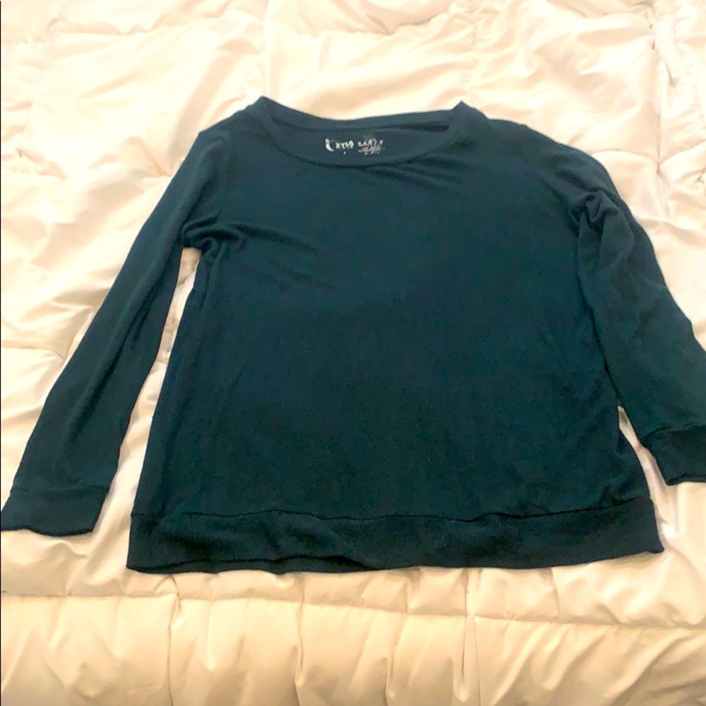 Emerald green ZYIA boyfriend sweater size small